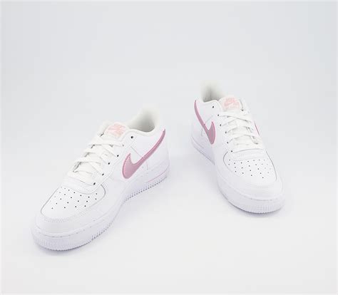 Nike Air Force 1 Boys Trainers White Pink Glaze Womens Trainers