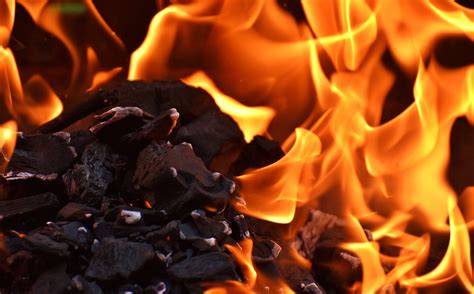 Free Download Hd Wallpaper Fire Flame Carbon Burn Hot Mood