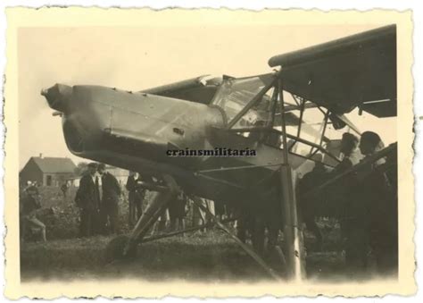 ORIG FOTO FIESELER Fi 156 Storch Aufklärer Flugzeug in Frankreich