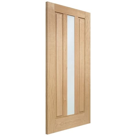 Xl Joinery Padova Unfinished External Oak Door Mandt With Double Glazed