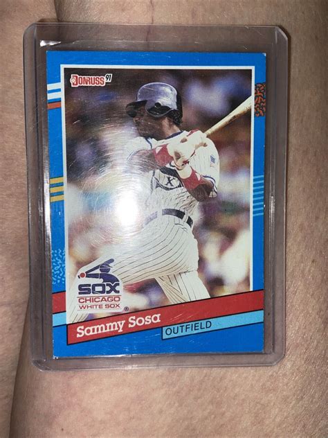 1991 Donruss Baseball Card Sammy Sosa 147 ERROR Wrong Birthday