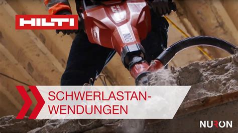 Hilti Nuron Akku Hochleistungsgeräte für Schwerlastanwendungen