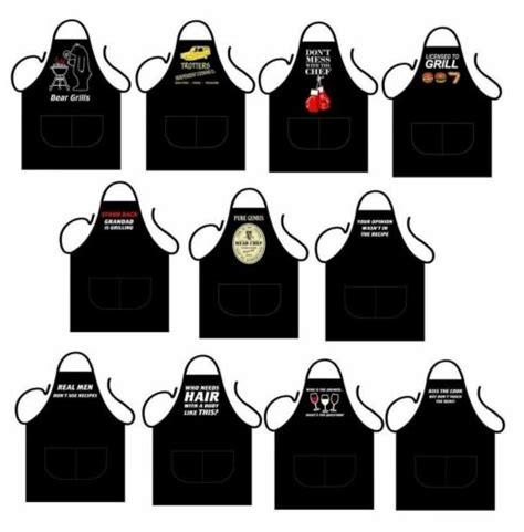 Novelty Bbq Aprons Rude Funny Chef Cooks Kitchen Birthday Party Apron