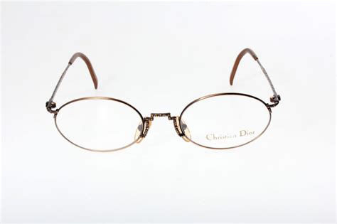 Christian Dior Oval Spectacles Exquisitely Carved Metal Etsy