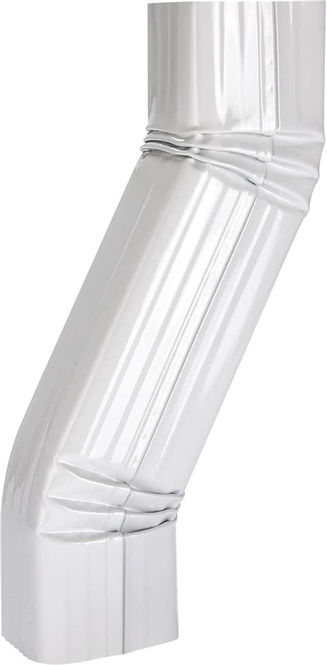 Vyh Downspout Leader Gutter Offset 2x3 White Gloss