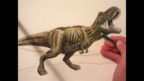 Speed Drawing Rexy From Jurassic World Fallen Kingdom Danny The