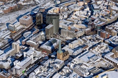 Luftaufnahme Dortmund Winterluftbild Stadtansicht Vom