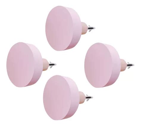 4 Ganchos Bola Pendurador Cabide Rosa Bebê Boho Rosê Nude Parcelamento sem juros