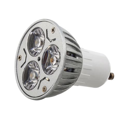 100 Pçs lote Alta potência Da Lâmpada Led 3 W GU10 Dimmable Levou spot