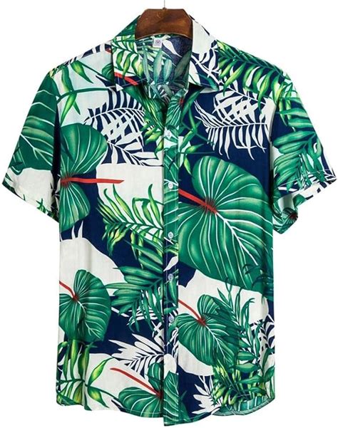 Camisa Casual De Verano Para Hombre Camisa De Playa De Manga Corta Para