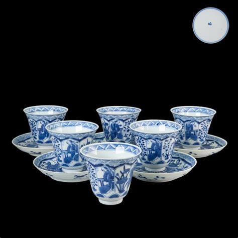 Cup And Saucer 11 Set Van 6 Kop En 5 Schotels Lijzen Gemerkt