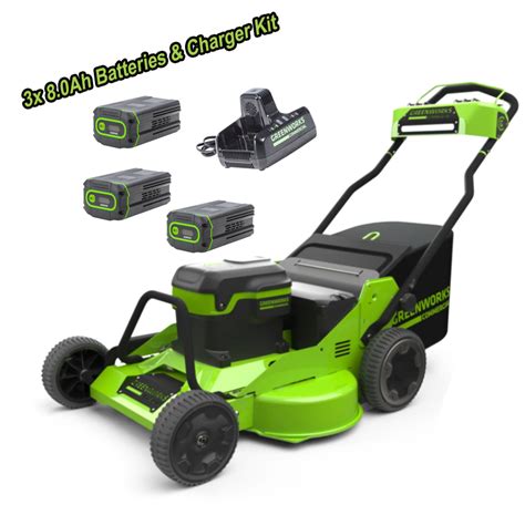 Greenworks 82v 30 Self Propelled Mower 3x 80ah Battery Kit Henderson Mowers And Chainsaws