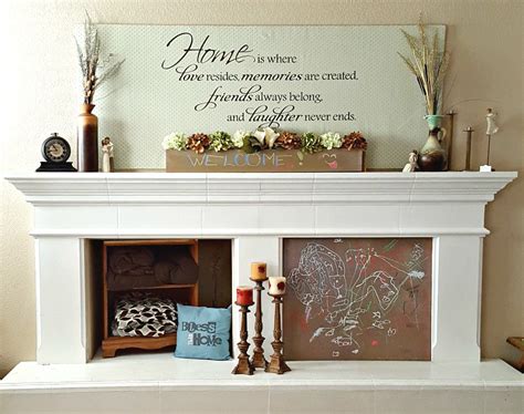 DIY Fireplace Mantel Makeover - Leap of Faith Crafting