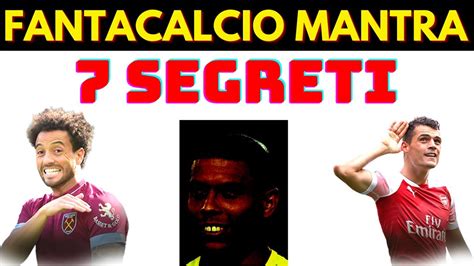 Fantacalcio Mantra 7 Segreti Per Vincere 😱⚽guida Asta Fantacalcio