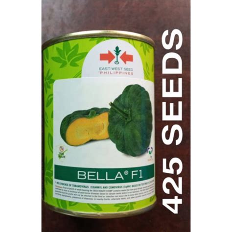 BELLA F1 HYBRID SQUASH SEEDS 425 SEEDS EAST WEST SEEDS Shopee