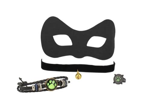 Miraculous Coffret Masque Et Bijoux Chat Noir MINIMI FTA3700855919485