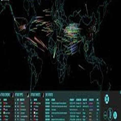 One of the cyber-attack maps. | Download Scientific Diagram