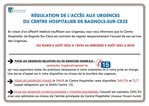 Bagnols Sur C Ze L Acc S Aux Urgences Une Nouvelle Fois R Gul Tv