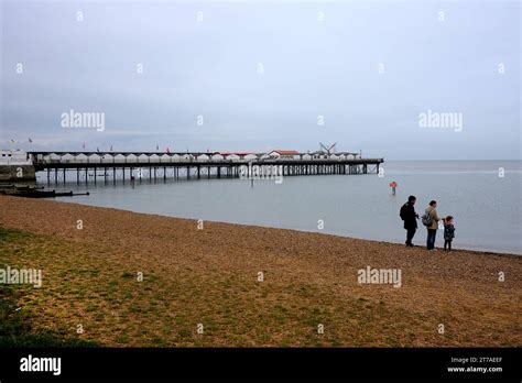 Herne Bay Pier And Beach In Kent England Uk Stock Photo Alamy