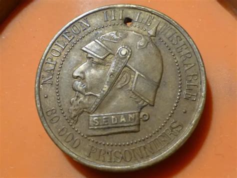 Rare Medaille Satirique Napoleon Iii Le Miserable Vampire Francais