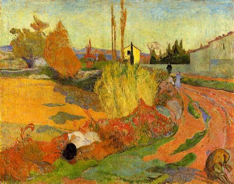 Landscape At Arles Paul Gauguin Wikiart Org