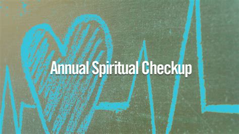 Annual Spiritual Checkup C S Lewis Institute