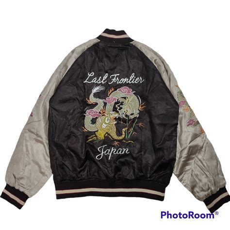 Sukajan Japan Full Embroidery Satin Jacket Men S Fashion Coats