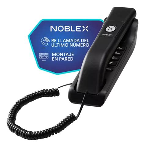 Tel Fono Al Mbrico Fijo De Mesa Noblex Nct Pi Color Negro Mercadolibre