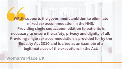 Wpuk Nhs Review Of Mixed Sex Accommodation Womans Place Uk