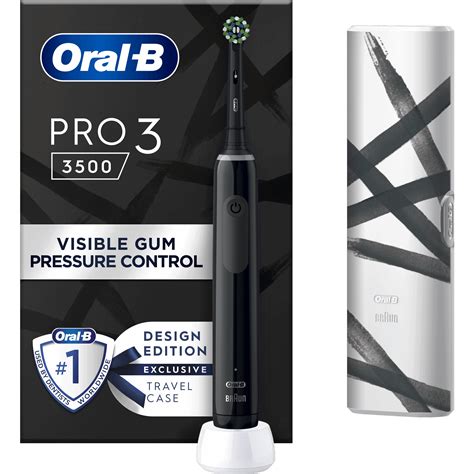 Oral B PRO 3 3500 Black Edition Επαναφορτιζόμενη Ηλεκτρική