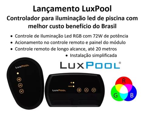 Kit Led Piscina M Dulo Luxpool Leds Rgb W Fonte R Em