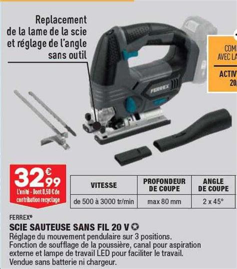 Promo Scie Sauteuse Sans Fil V Ferrex Chez Aldi Icatalogue Fr