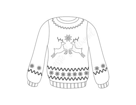 THE BEST Ugly Sweater Templates - Cassie Smallwood