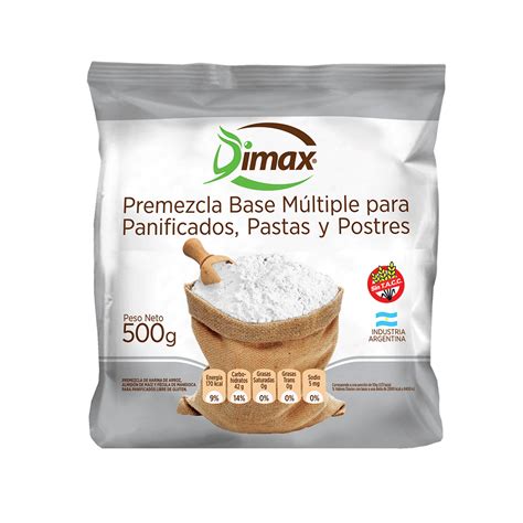 Premezcla Basica Dimax Sin Tacc X G Gema Distribuidora