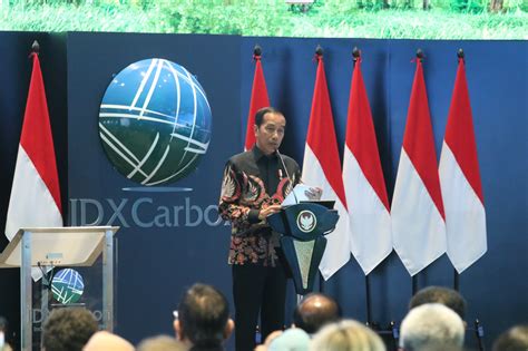 Jokowi Potensi Bursa Karbon RI Bisa Mencapai Rp3 Ribu Triliun Lebih