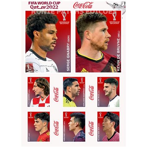 Kit As 8 Figurinhas Da Coca Cola Copa Do Mundo 2022 Shopee Brasil