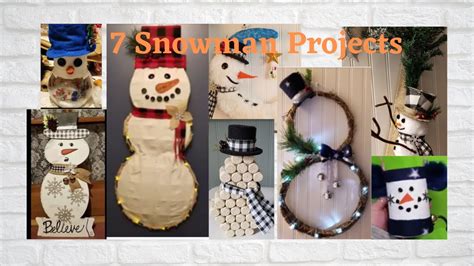 Snowman Crafts Dollar Tree Diy Winter Projects Tutorial How To