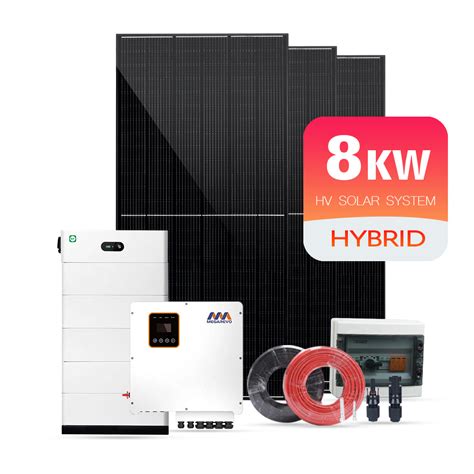 Complete Solar Panels Kits Energy Storage Battery Inverter System 8kw