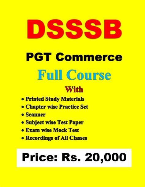 DSSSB PGT Commerce Full Course INNOVATIVE INSTITUTE