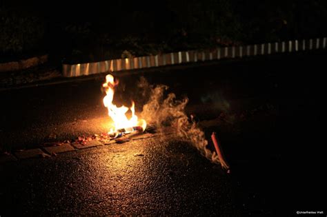 Unterfrankes Welt Fackeln In Der Nacht