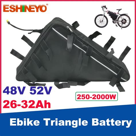 Original Ebike Triangle Battery Pack 48v 20ah 35ah 52v 29ah Lithium Electric Bike Batteries For