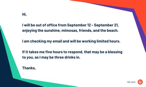 15 Out Of Office Message Templates How To Write One