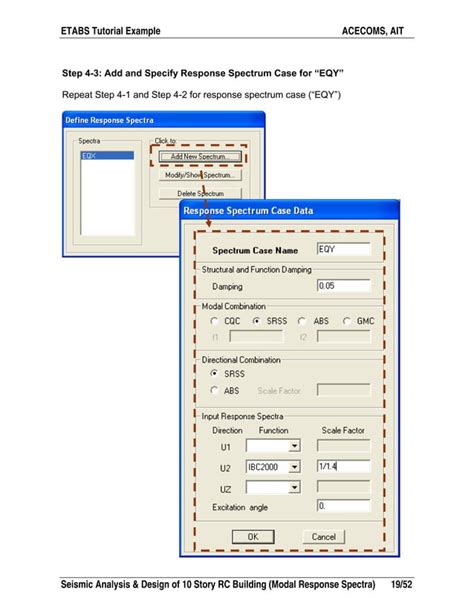 Etabs Example Rc Building Seismic Load Response Pdf