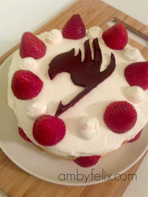 Fairy Tail Erza Scarlet Strawberry Fantasia Cake Recipe Fairy Tail