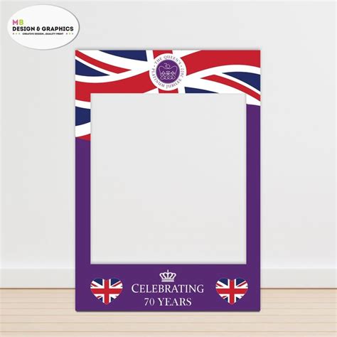 Queens Platinum Jubilee 2022 Selfie Frame Jubilee Photo Booth Jubilee Selfie Frame Selfie