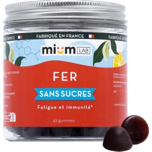 Mium Lab Fer Sans Sucre Gummies Pharmacie En Ligne