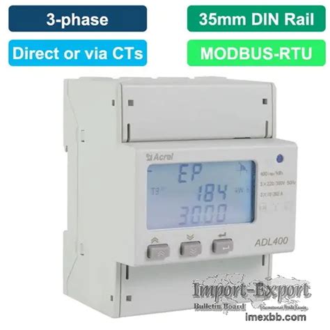 Acrel Adl Three Phase Din Rail Energy Meter