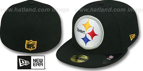 Pittsburgh Steelers NFL MIGHTY-XL Black Fitted Hat