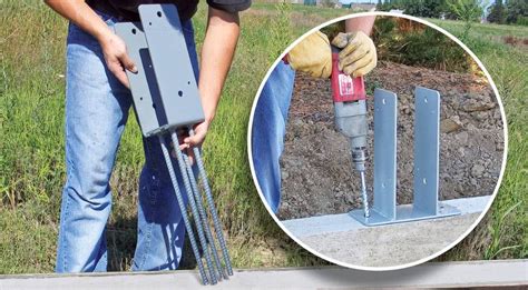 How To Install Post Brackets For Concrete