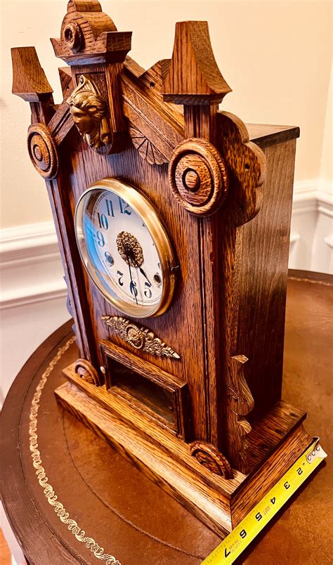 Antique New Haven Kitchen Mantel Clock Etsy